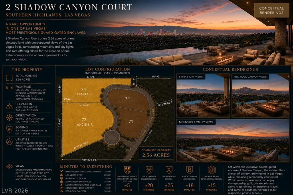 2 Shadow Canyon, Las Vegas, NV 89141