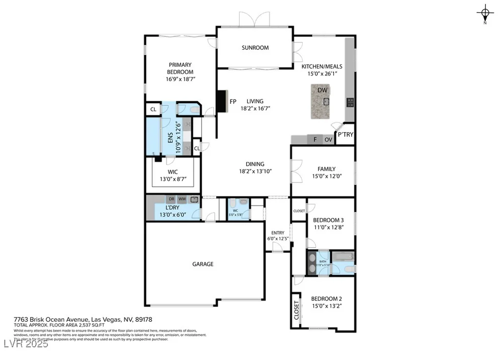 7763 Brisk Ocean, Las Vegas, NV 89178