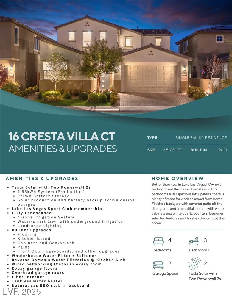 16 Cresta Villa, Henderson, NV 89011