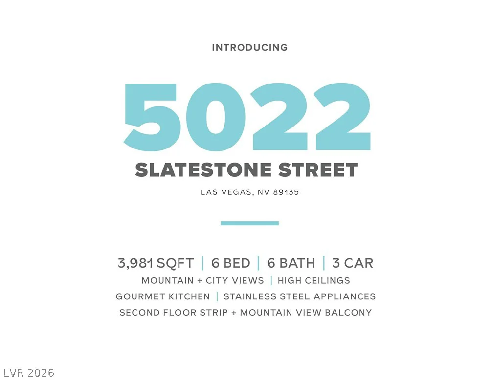 5022 Slatestone, Las Vegas, NV 89135