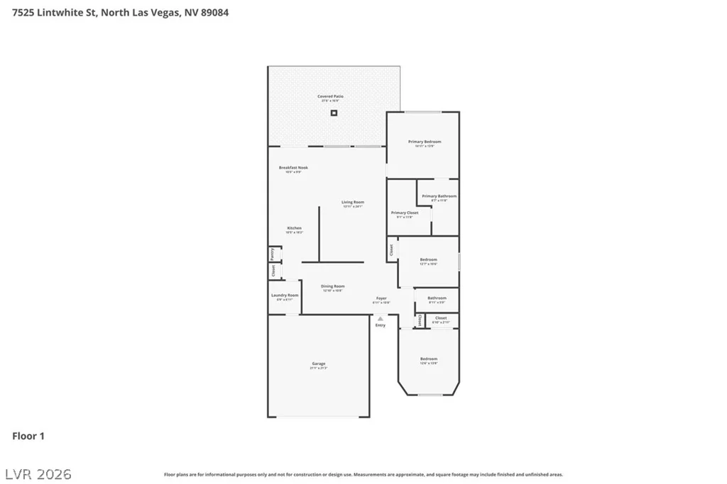 7525 Lintwhite, North Las Vegas, NV 89084