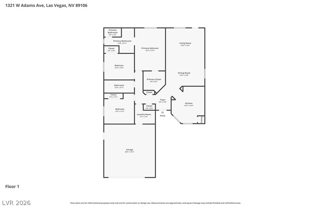 1321 Adams, Las Vegas, NV 89106