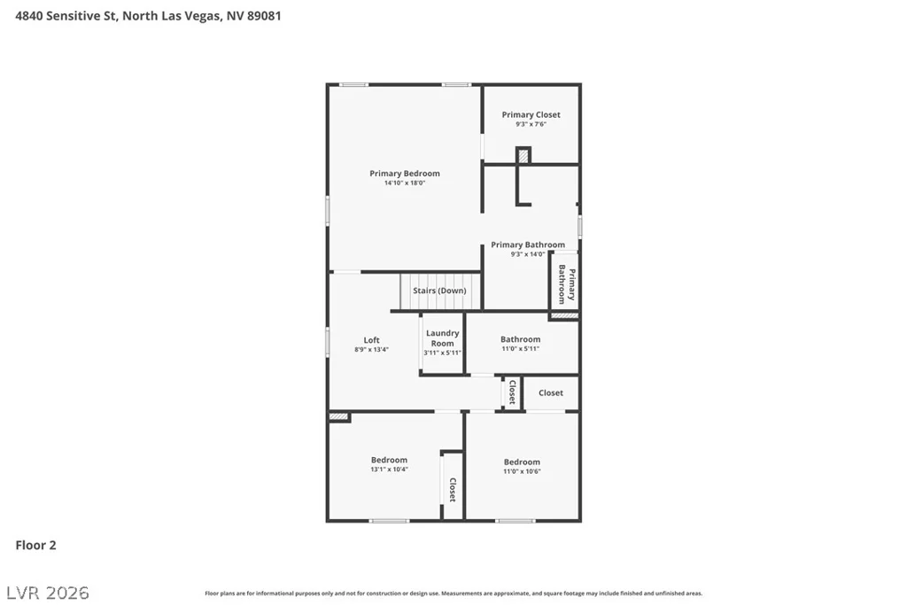 4840 Sensitive, North Las Vegas, NV 89081