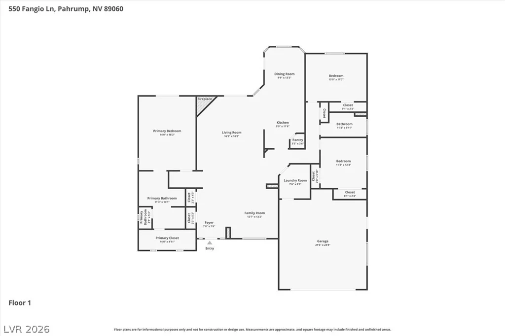 550 Fangio, Pahrump, NV 89060