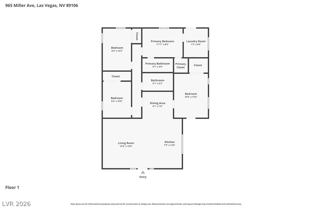 965 Miller, Las Vegas, NV 89106