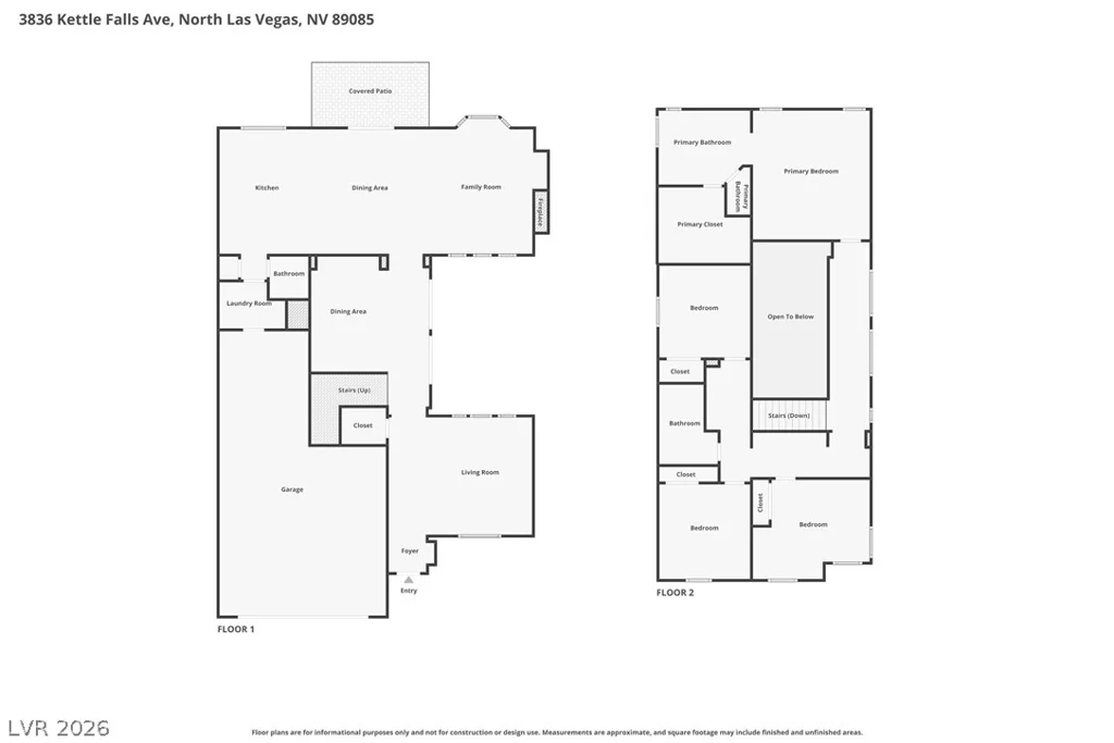 3836 Kettle Falls, North Las Vegas, NV 89085