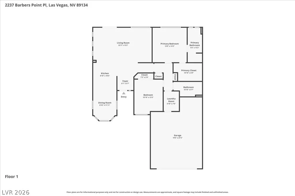2237 Barbers Point, Las Vegas, NV 89134