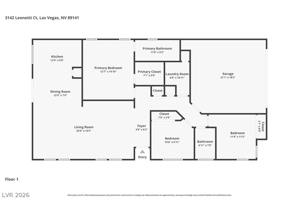 3142 Leonetti, Las Vegas, NV 89141