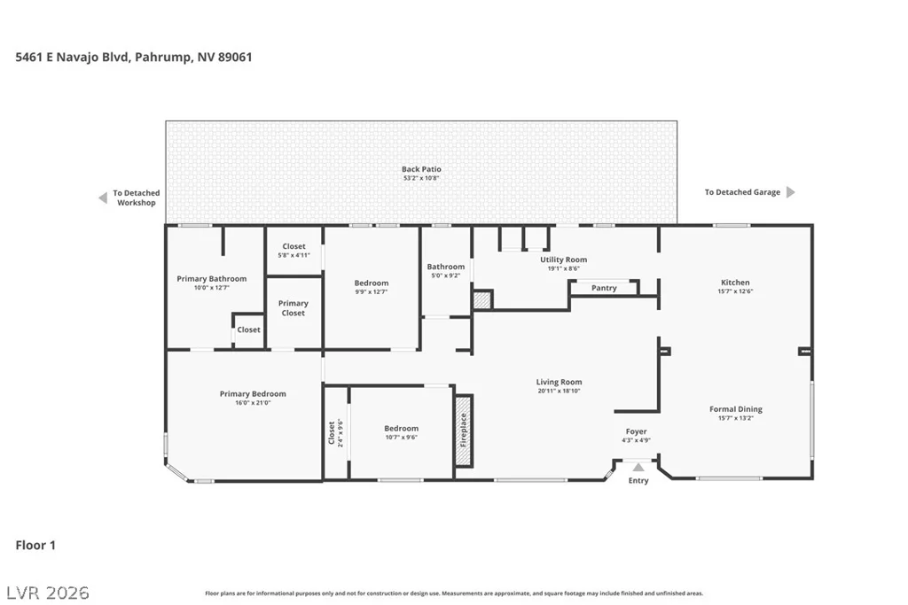 5461 Navajo, Pahrump, NV 89061