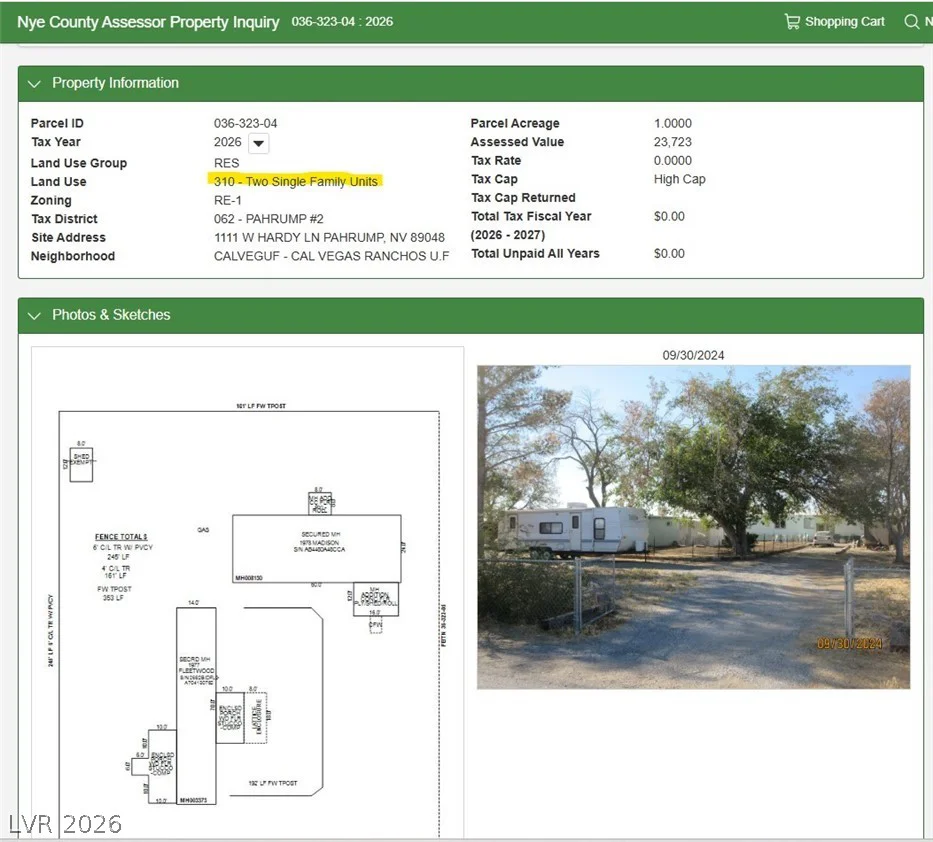 1111 Hardy, Pahrump, NV 89048