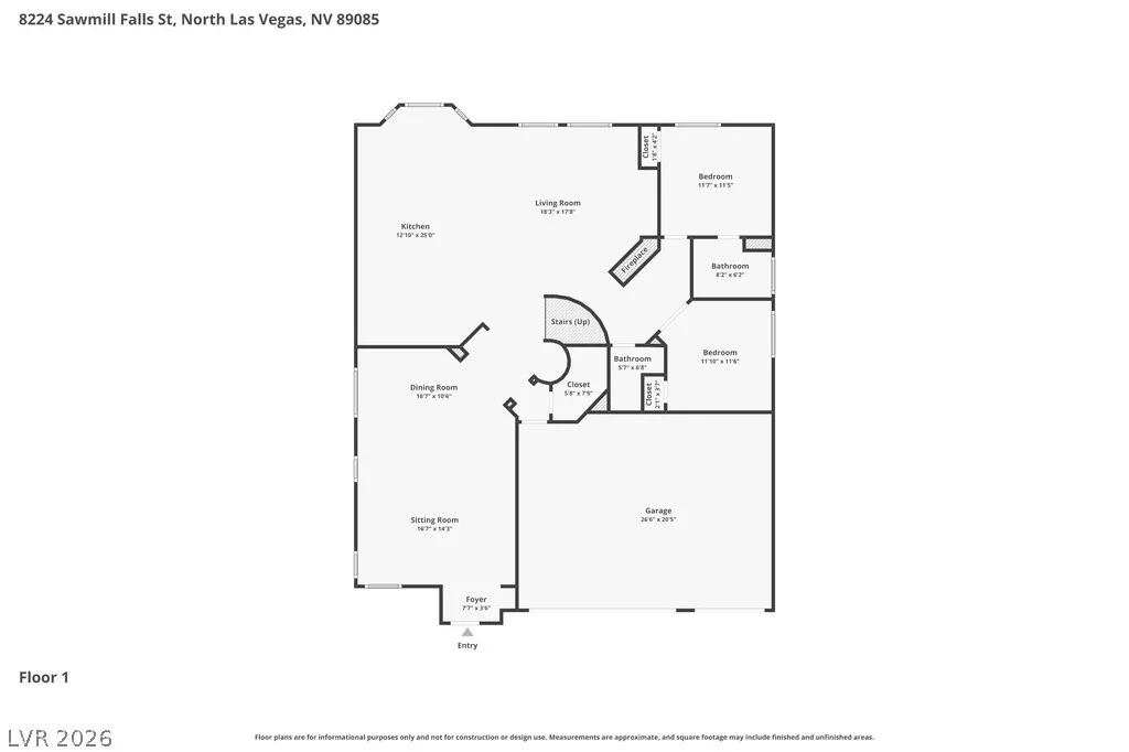 8224 Sawmill Falls, North Las Vegas, NV 89085