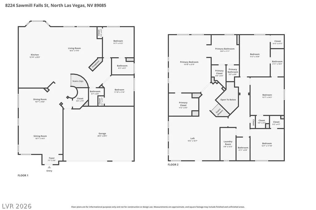 8224 Sawmill Falls, North Las Vegas, NV 89085