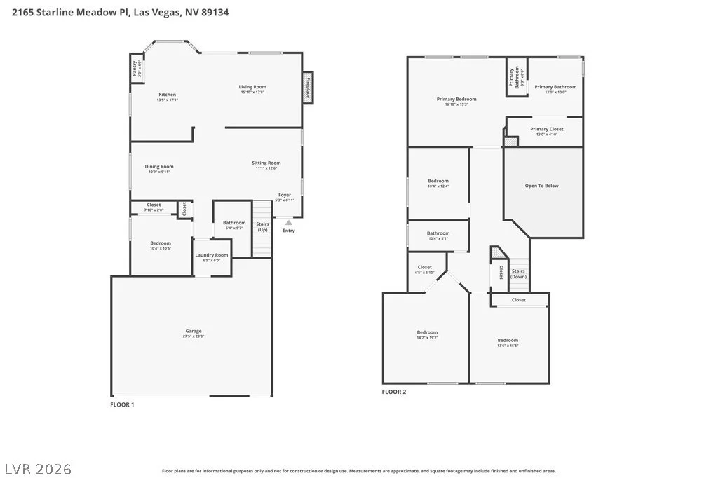 2165 Starline Meadow, Las Vegas, NV 89134