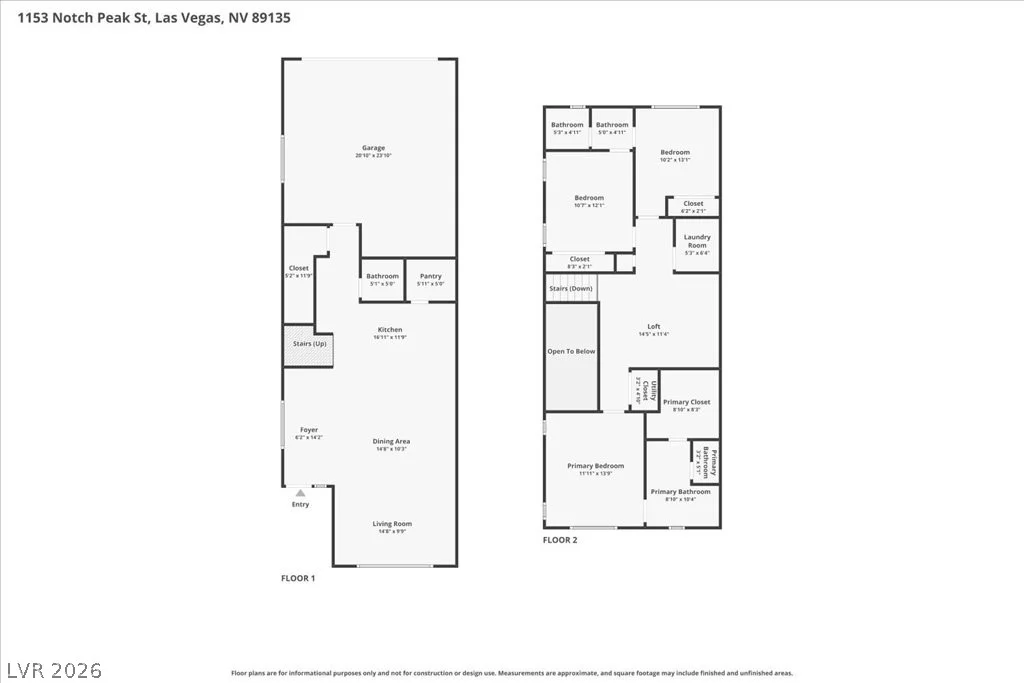 1153 Notch Peak, Las Vegas, NV 89135