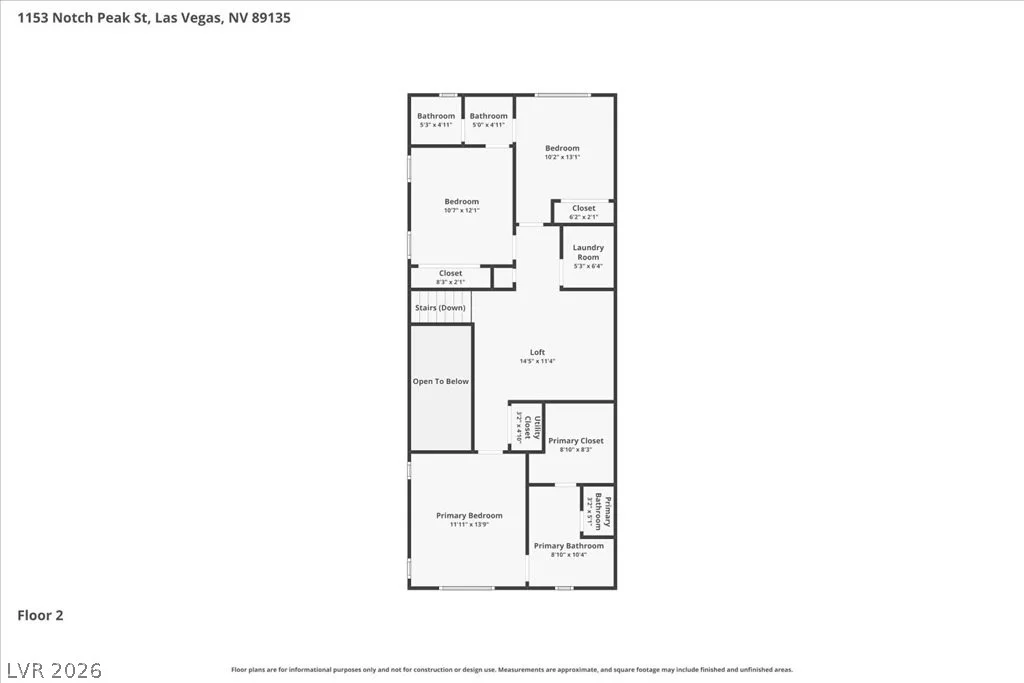 1153 Notch Peak, Las Vegas, NV 89135