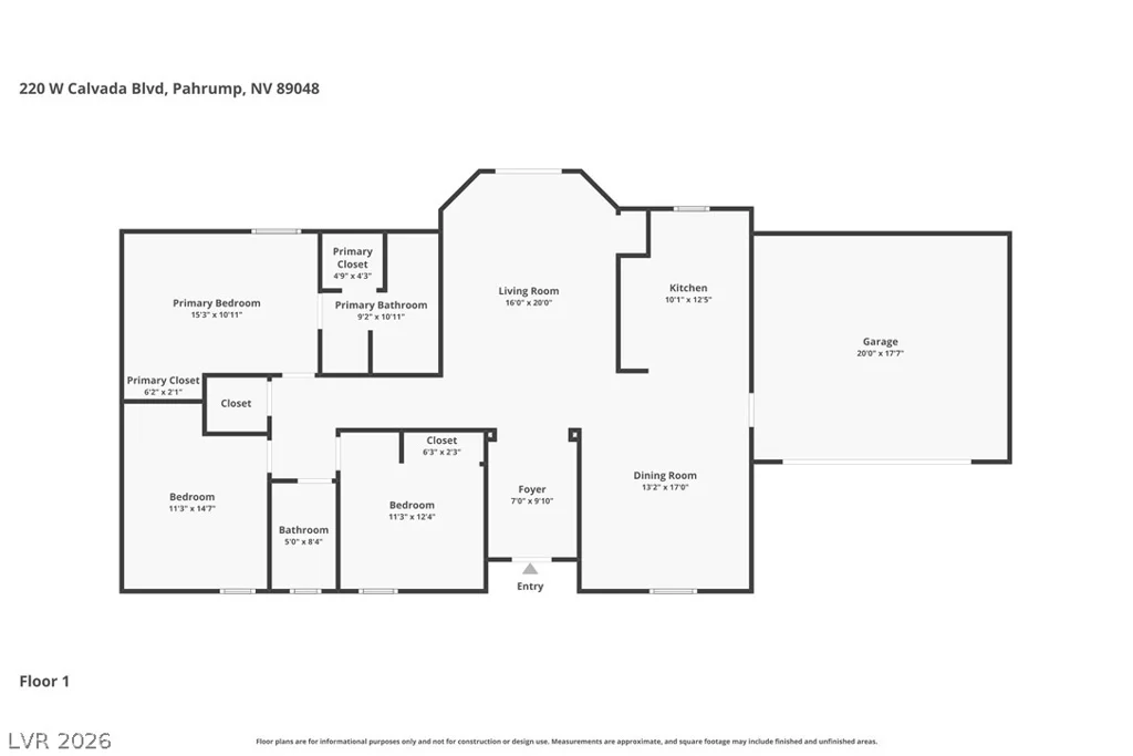 220 Calvada, Pahrump, NV 89048