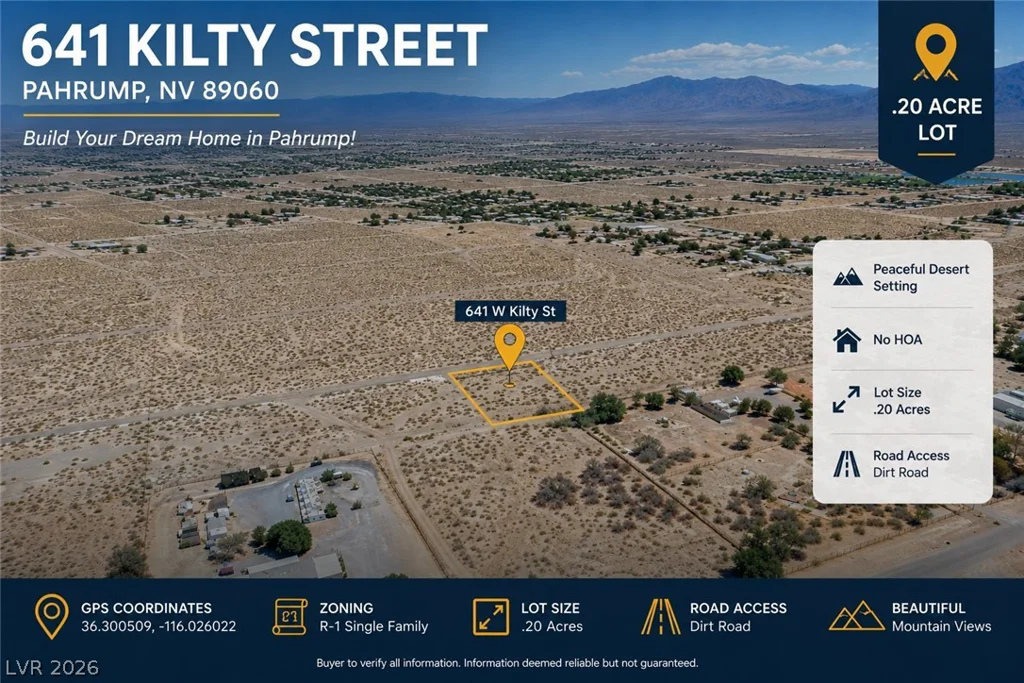 641 Kilty, Pahrump, NV 89060