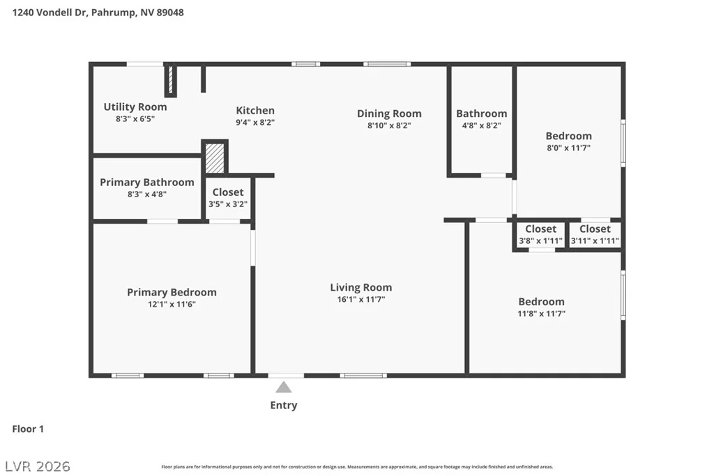 1240 Vondell, Pahrump, NV 89048