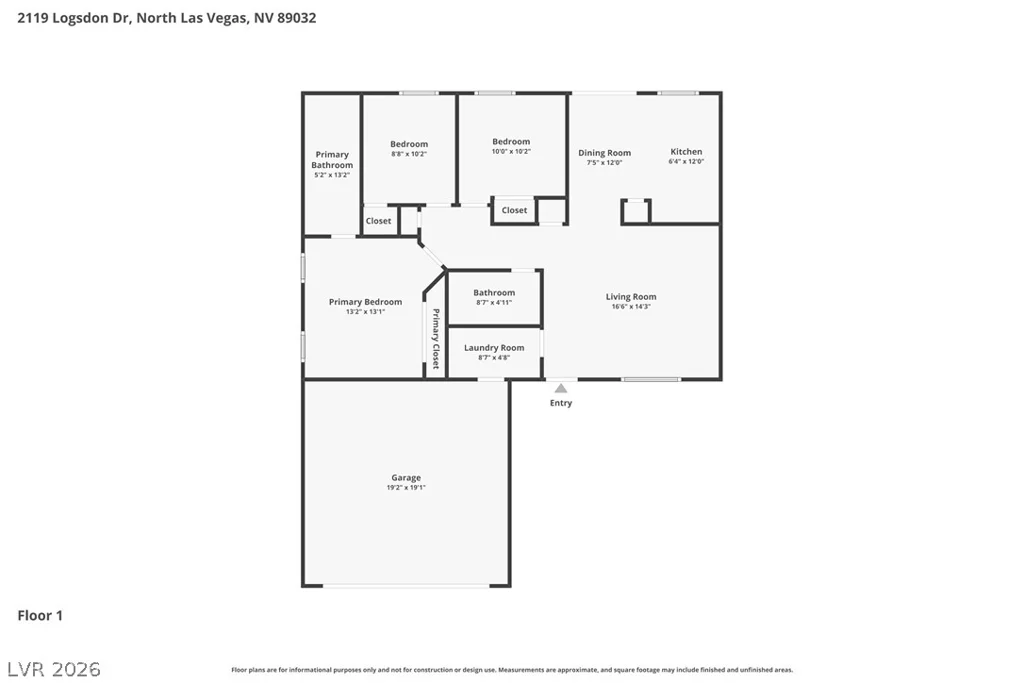 2119 Logsdon, North Las Vegas, NV 89032