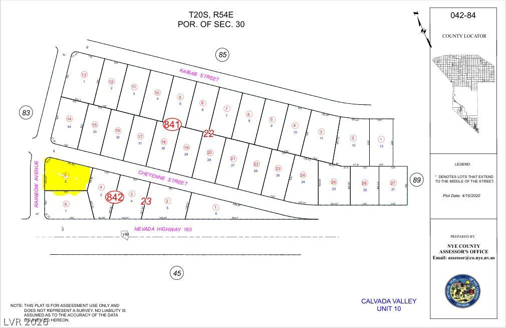 2501 Rainbow, Pahrump, NV 89048