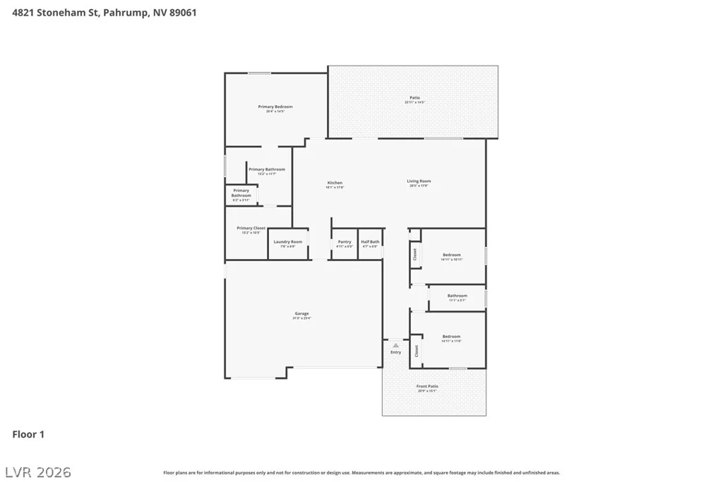 4821 Stoneham, Pahrump, NV 89061