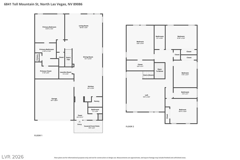 6841 Toll Mountain, North Las Vegas, NV 89086
