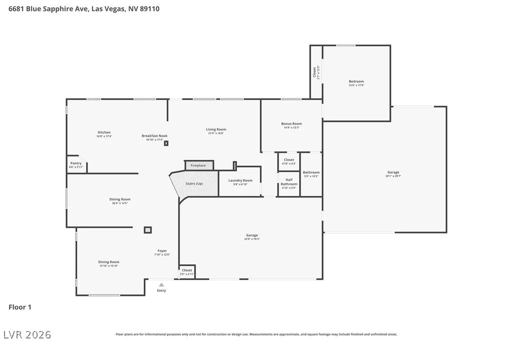 6681 Blue Sapphire, Las Vegas, NV 89110