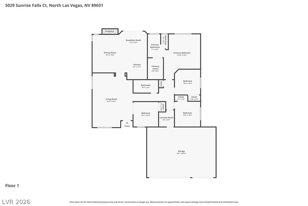 5029 Sunrise Falls, North Las Vegas, NV 89031