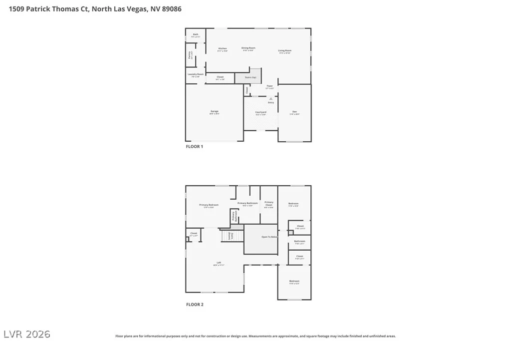 1509 Patrick Thomas, North Las Vegas, NV 89086