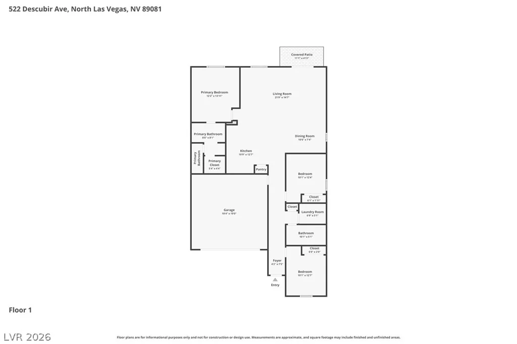 522 Descubir, North Las Vegas, NV 89081