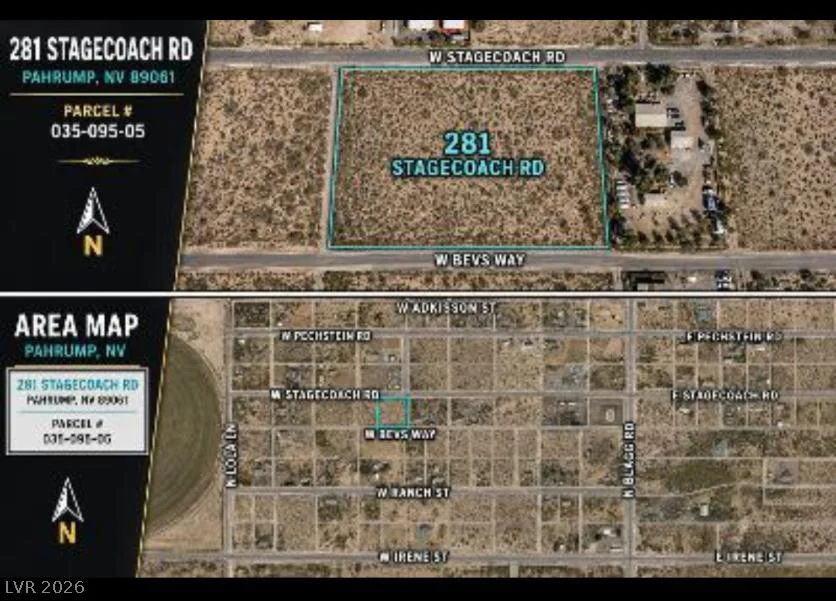 281 Stagecoach, Pahrump, NV 89060