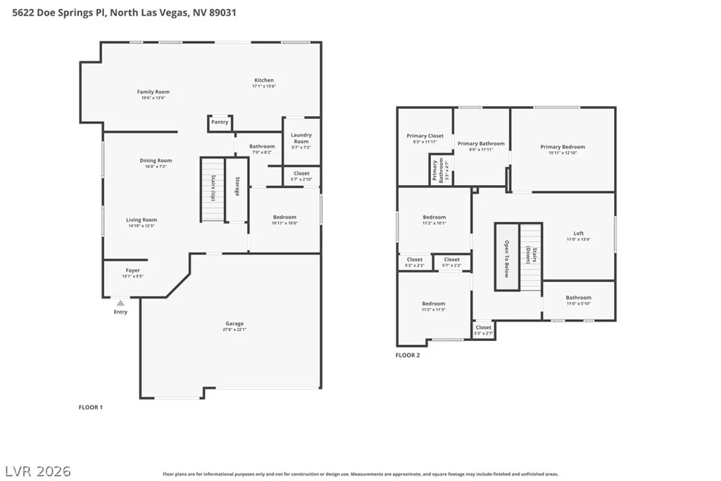 5622 Doe Springs, North Las Vegas, NV 89031