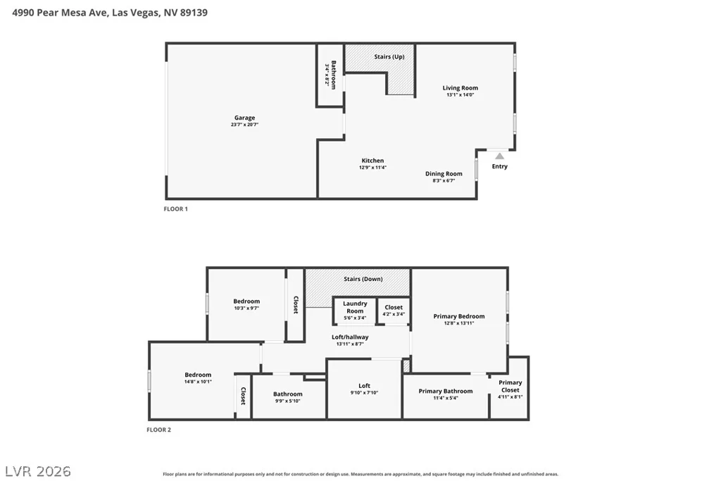 4990 Pear Mesa, Las Vegas, NV 89139