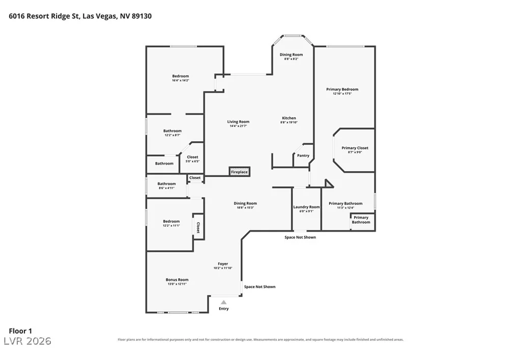 6016 Resort Ridge, Las Vegas, NV 89130