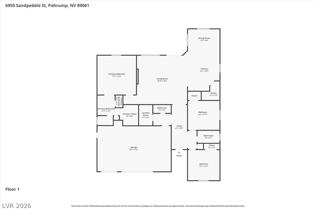 6950 Sandpebble, Pahrump, NV 89061