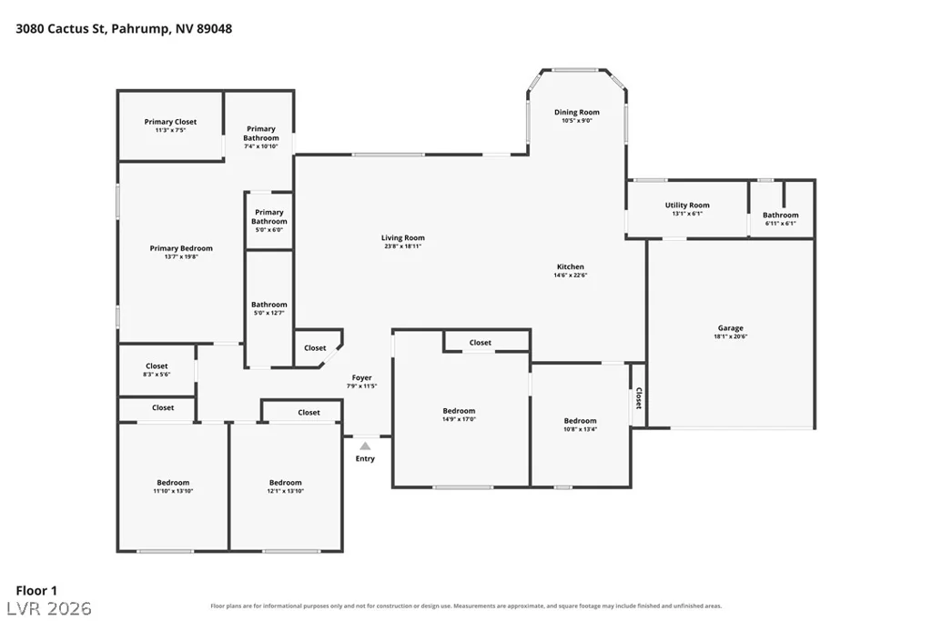 3080 Cactus, Pahrump, NV 89048