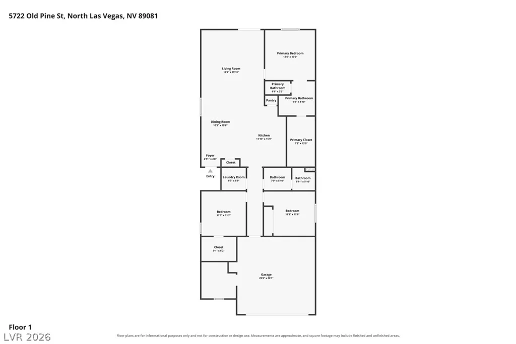 5722 Old Pine, North Las Vegas, NV 89081