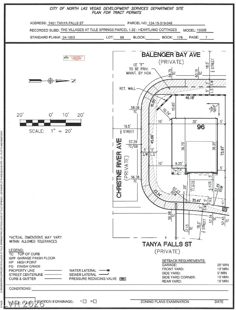 7401 TANYA FALLS, North Las Vegas, NV 89084
