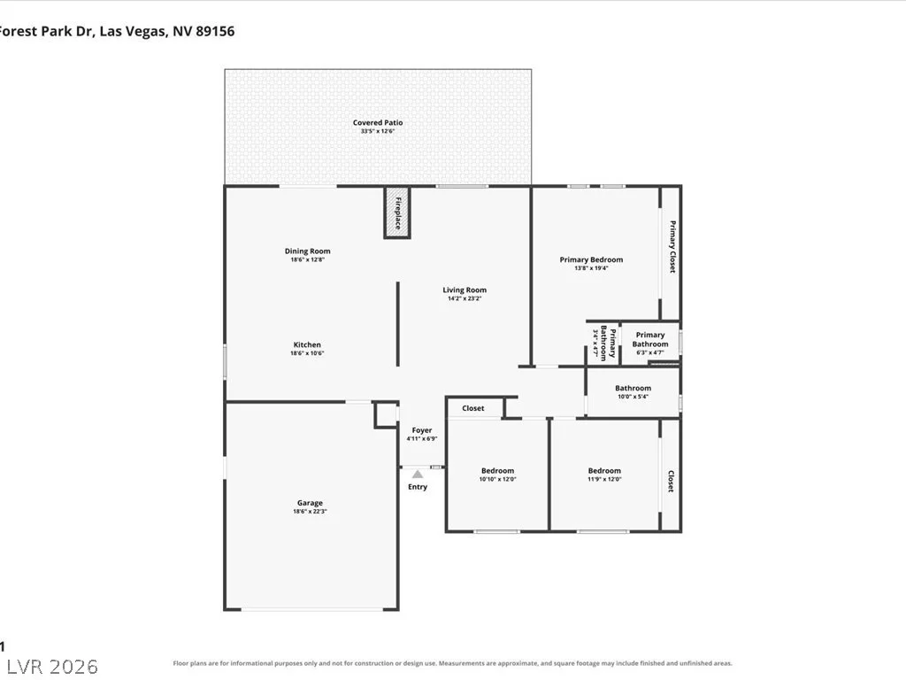 6171 Forest Park, Las Vegas, NV 89156