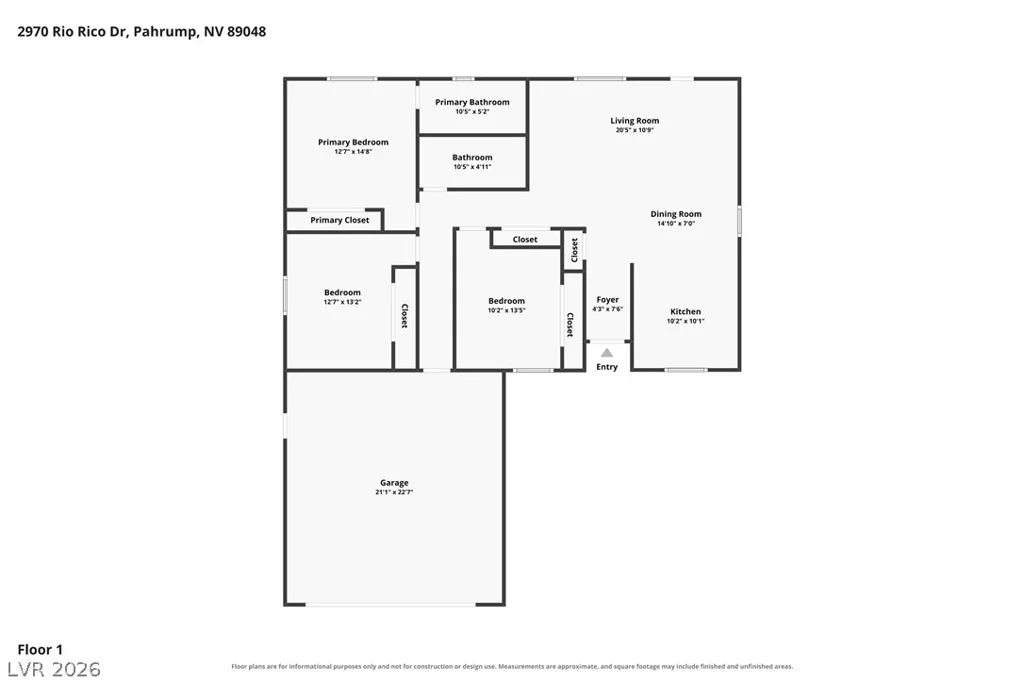 2970 Rio Rico, Pahrump, NV 89048