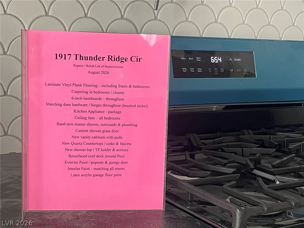 1917 Thunder Ridge, Henderson, NV 89012