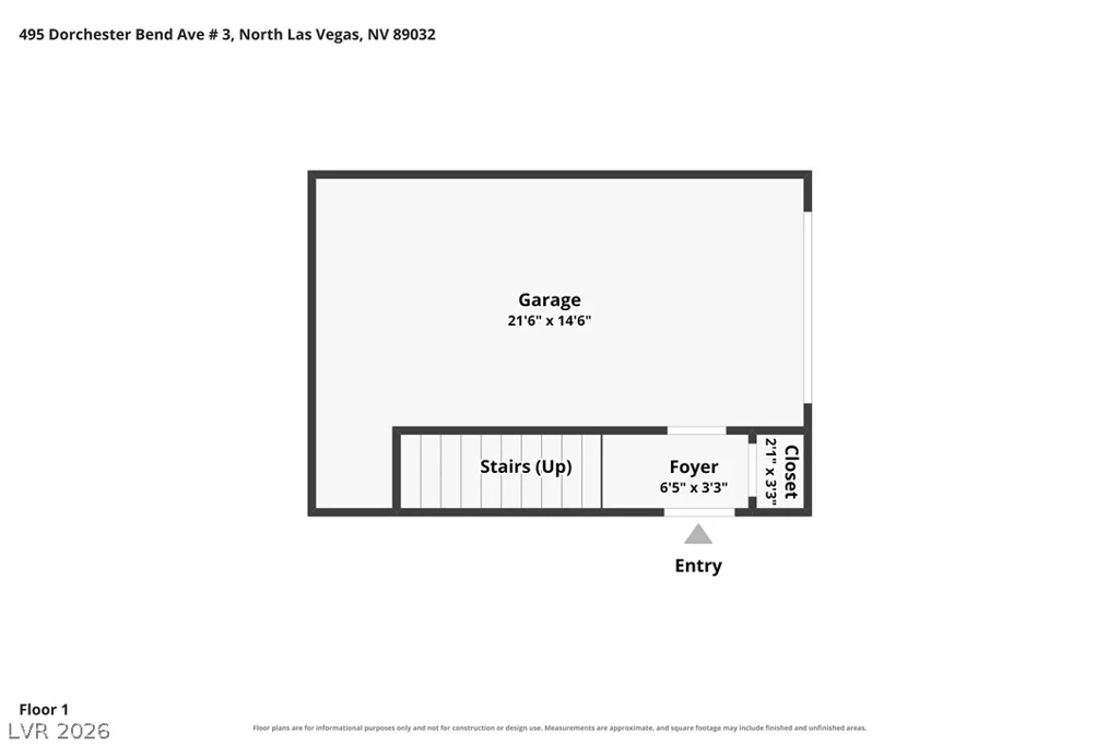 495 Dorchester Bend, North Las Vegas, NV 89032