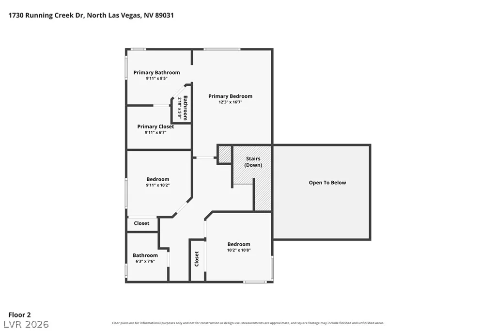 1730 Running Creek, North Las Vegas, NV 89031