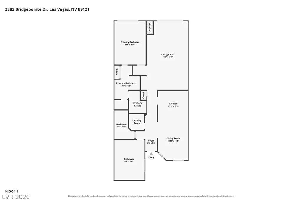 2882 Bridgepointe, Las Vegas, NV 89121