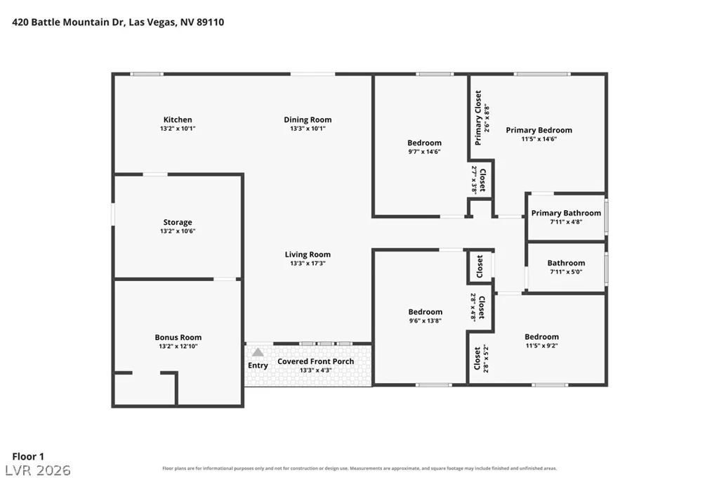 420 Battle Mountain, Las Vegas, NV 89110