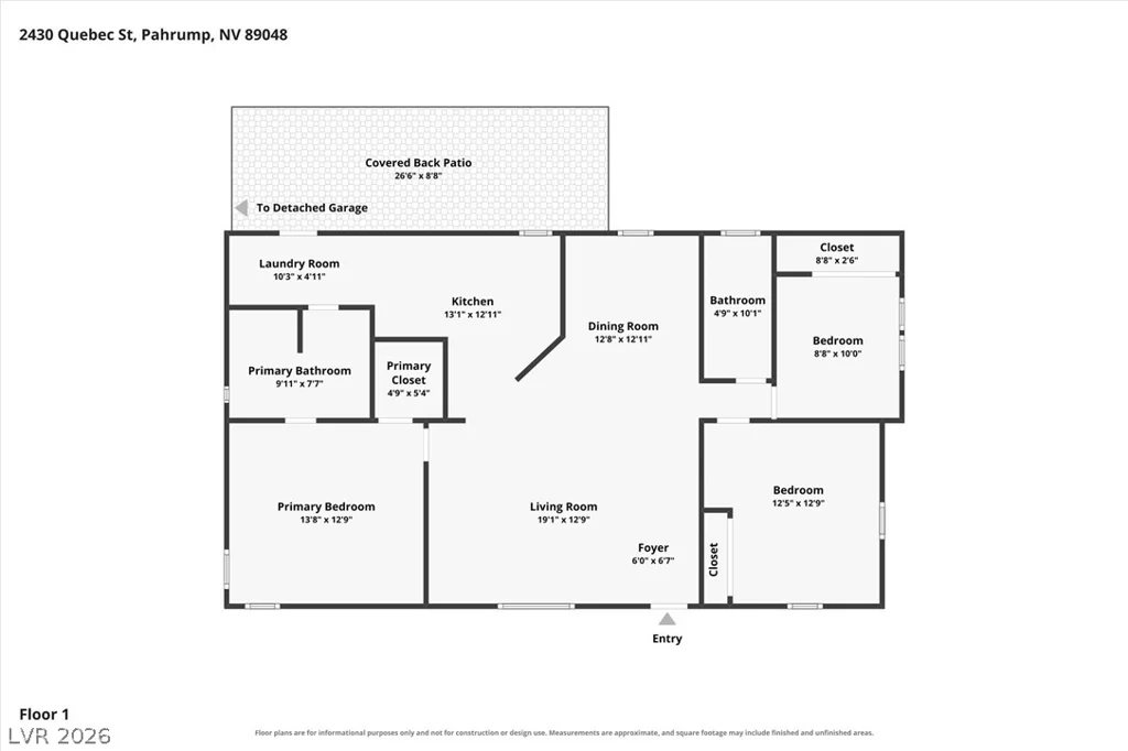 2430 Quebec, Pahrump, NV 89048