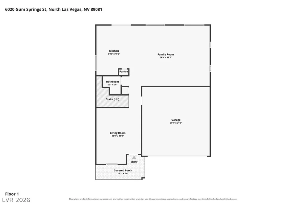 6020 Gum Springs, North Las Vegas, NV 89081