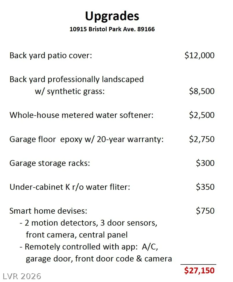 10915 Bristol Park, Las Vegas, NV 89166
