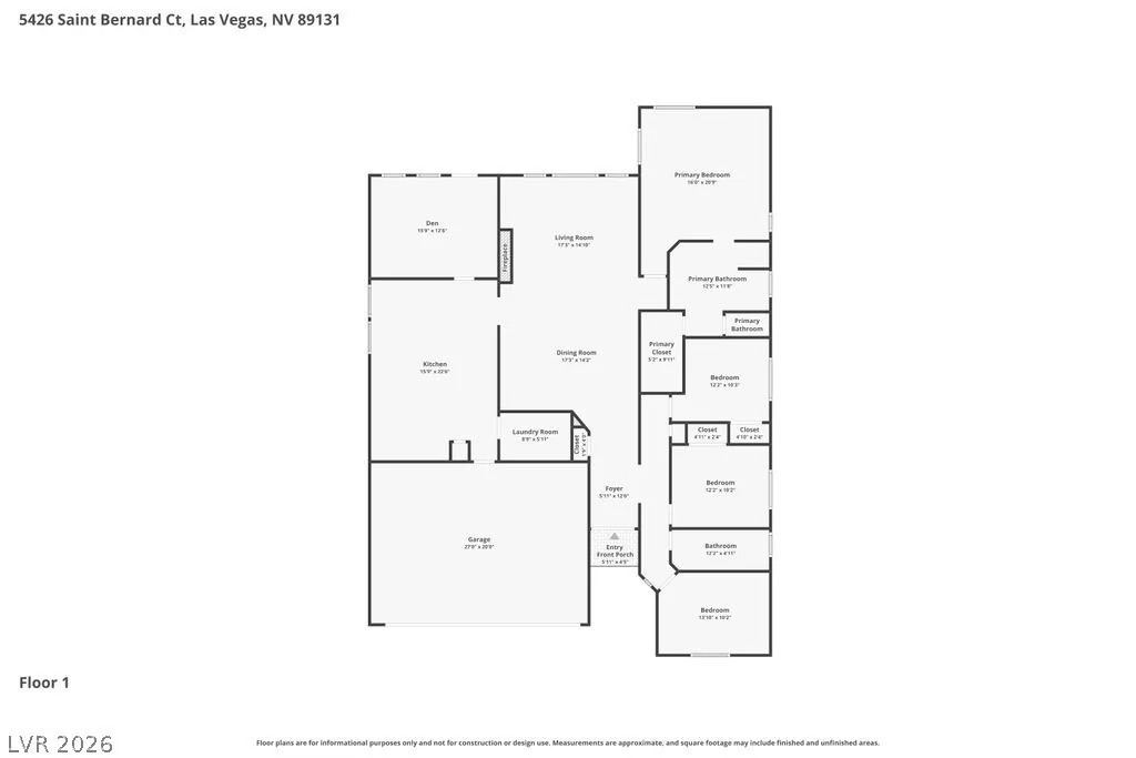 5426 Saint Bernard, Las Vegas, NV 89131