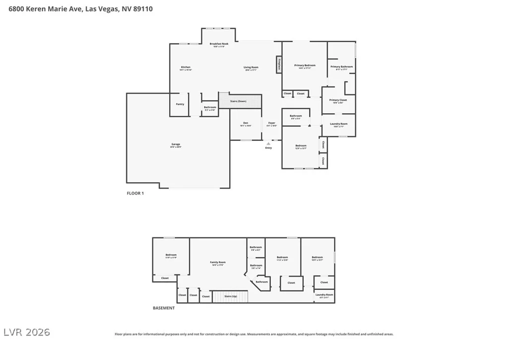 6800 Keren Marie, Las Vegas, NV 89110